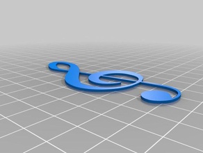 clef outros notenschluessel 3d print model - Mito3D