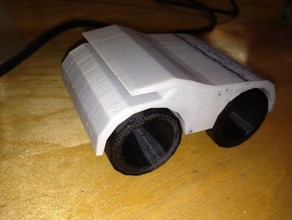 coche de juguete capturado rueda dualstrusion vehículos 3d en la licuadora supportless 3d print model - Mito3D