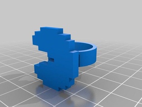 pacman customized rings 3d print model - Mito3D