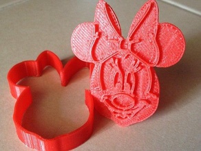 minnie mouse cookie cutter household 3d print model - Mito3D