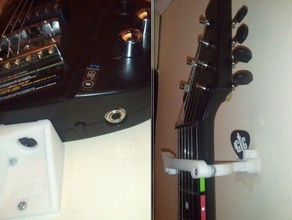 power gig guitar xbox 360ps3 wall mount video games 3d 3d print model - Mito3D