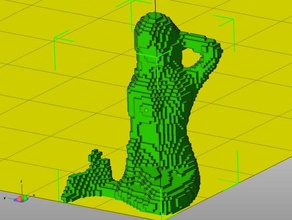 8 bits de sirena criaturas 3d coney island fredini desfile la scan juguete 3d print model - Mito3D