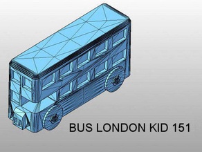 autobús londres 151 de la construcción juguetes 3d print model - Mito3D