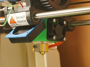 robo3d fan mount mod e3d v5 hotend nozzle printer parts robo 3d 3d print model - Mito3D