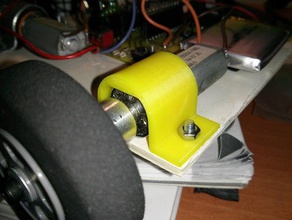 banebots 16 mm spur gearmotor bracket robotics ff-030 ff-050 3d print model - Mito3D
