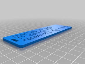 my customized customizer version luggage label organization 3d print model - Mito3D