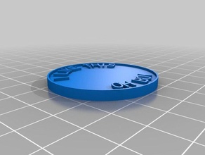 my customized coin chip coins badges 3d print model - Mito3D