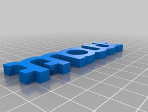 matt ambigram signs logos name words 3d print model - Mito3D