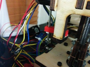 striker adapter printrbot+ v1 bridge v2 bedbase 3d printer parts 3d print model - Mito3D