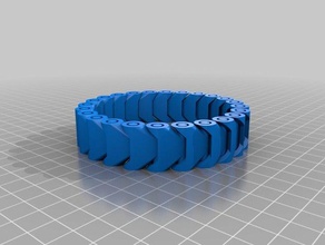 circle links bracelet bracelets 3d print model - Mito3D