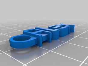 alex Anahtarlık organizasyon özelleştirilmiş 3d print model - Mito3D