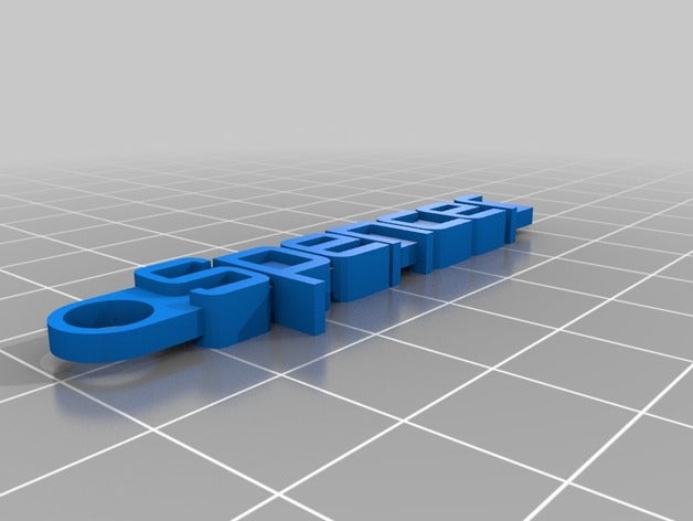 spencer keychain organization customized 3D print model - Mito3D