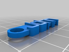 john Anahtarlık organizasyon özelleştirilmiş 3d print model - Mito3D