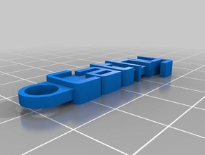cathy keychain organization customized 3d print model - Mito3D