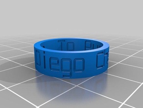 aunt danillle rings customized 3d print model - Mito3D