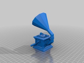 phonograph audio 3d print model - Mito3D
