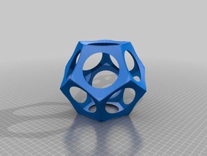 Dodekaeder Skulpturen angepasst 3d print model - Mito3D