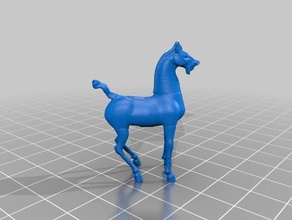 chinês celeste cavalo oriental dinastia han minneapolis instituto de artes varreduras réplicas 3d print model - Mito3D