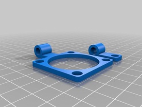 my customized fan mounting bracket 40mm 3d printer parts 3d print model - Mito3D