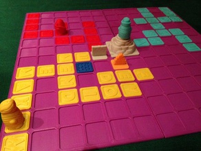 les mots de la sagesse jeux jeu plateau amusant guru enfants montagne table 3d print model - Mito3D