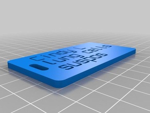 cindy etiketi organizasyon özelleştirilmiş 3d print model - Mito3D