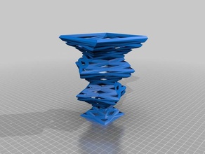 funky suporte de vela f3d-2 recipientes shapeshifter 3d print model - Mito3D