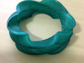sinueuses bracelet les bracelets l'accessoire art de la beauté vêtements jeunes filles gars gens 3d print model - Mito3D