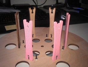 filament de la broche nervure 3d l'imprimante accessoires partie bobine 3d print model - Mito3D