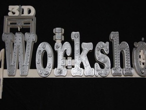 3d-workshop-logo Zeichen logos 3d-Drucker Titel 3d print model - Mito3D