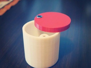 pivot-lid cup magnet closure other 3d print model - Mito3D