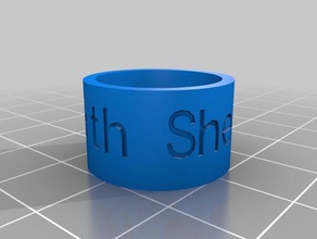 59th woggle rings customized 3d print model - Mito3D