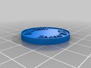 evol mini coin coins badges customized 3d print model - Mito3D