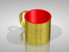goldene Tasse Tee 3d drucken 3d print model - Mito3D