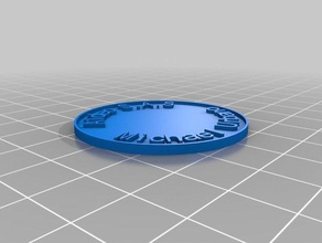 aideo michael urbano coin coins badges customized 3d print model - Mito3D