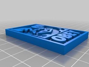 obey giant stamp art tools 3d print model - Mito3D