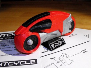 lightcycle kit de modelo vehículos la bicicleta juguete tron 3d print model - Mito3D