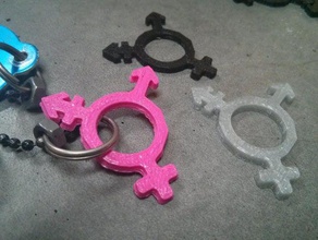 transgender symbol 3d printing lgbt 3d print model - Mito3D