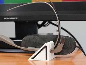 un'altra scrivania in vetro di base gadget supporto da dock googleglass google glass 3d print model - Mito3D