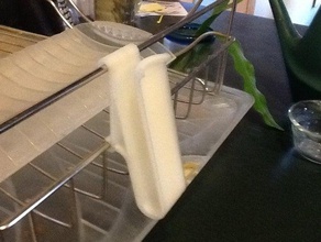 dishrack glass holder kitchen dining pla sketchup 3d print model - Mito3D