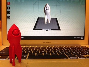 rocket squirrel decor 3d print model - Mito3D