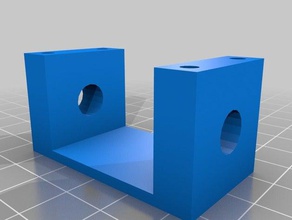 printrbot drill template al bearing blocks 3d printer parts 3d print model - Mito3D