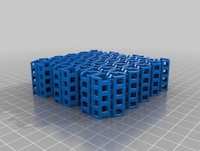 mi personalizados hohoho tejido hexagonal de la cadena correo v3 decoración 3d print model - Mito3D