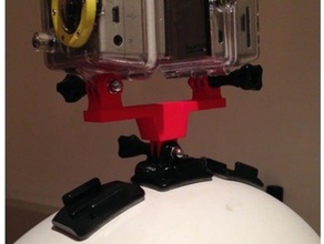 double gopro montage caméra 3d print model - Mito3D
