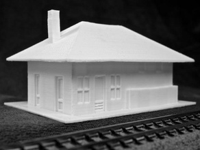dante station buildings structures model railroad trains scale train 3d print model - Mito3D