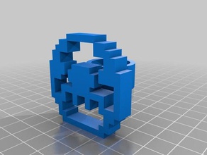 mon personnalisés pixel art anneau de la conception votre propre anneaux 3d print model - Mito3D