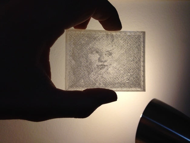 lithopane retrato de croquis 2d art personalizado lithophane 3D print model - Mito3D