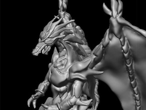 bahamut dragon les créatures crearture mythe 3d print model - Mito3D