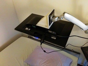 right angle vesa mount office 3d print model - Mito3D