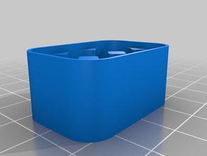 pile aaa cas 3x2 haut les conteneurs personnalisé 3d print model - Mito3D
