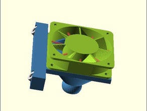 flexible hotend cooling mendel90 3d printer parts fan 3d print model - Mito3D